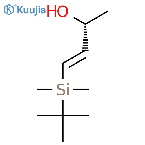 3-BUTEN-2-OL, 4-[(1,1-DIMETHYLETHYL)DIMETHYLSILYL]-, (2R,3E)- structure