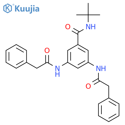 N-tert-butyl-3,5-bis[(phenylacetyl)amino]benzamide structure