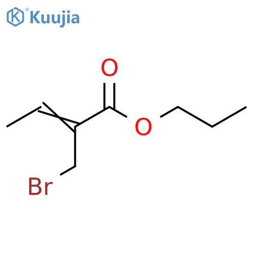 2-Butenoic acid, 2-(bromomethyl)-, propyl ester structure