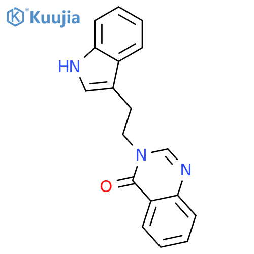 4(3H)-Quinazolinone, 3-[2-(1H-indol-3-yl)ethyl]- structure