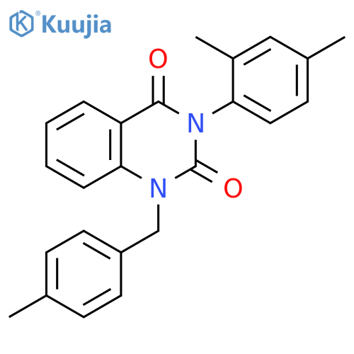2,4(1H,3H)-Quinazolinedione,3-(2,4-dimethylphenyl)-1-[(4-methylphenyl)methyl]- structure
