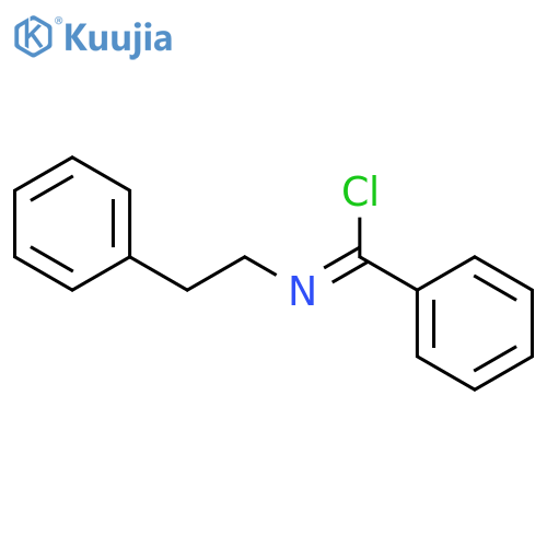 Benzenecarboximidoyl chloride, N-(2-phenylethyl)- structure