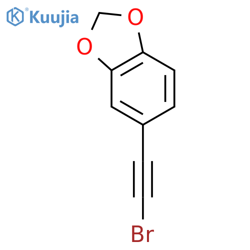 1,3-Benzodioxole, 5-(bromoethynyl)- structure