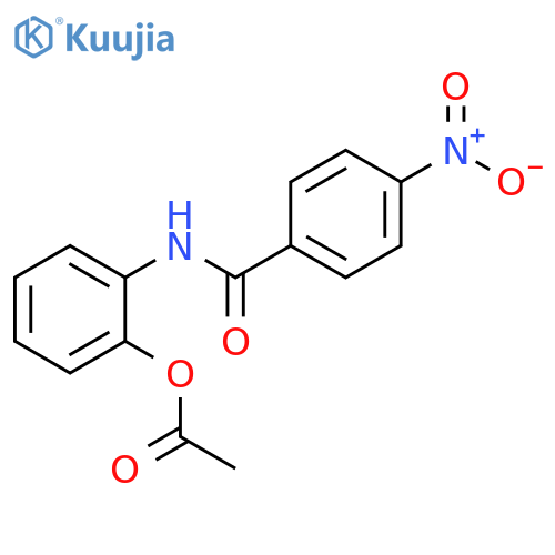 Benzamide, N-[2-(acetyloxy)phenyl]-4-nitro- structure