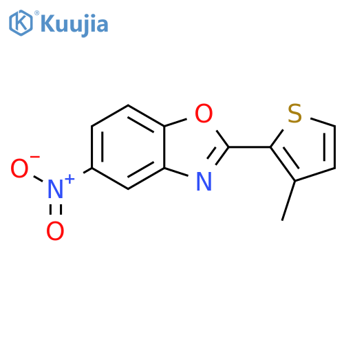BENZOXAZOLE, 2-(3-METHYL-2-THIENYL)-5-NITRO- structure