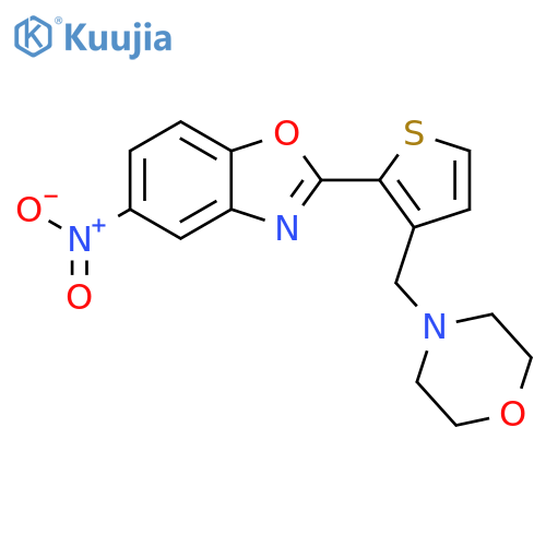 BENZOXAZOLE, 2-[3-(4-MORPHOLINYLMETHYL)-2-THIENYL]-5-NITRO- structure