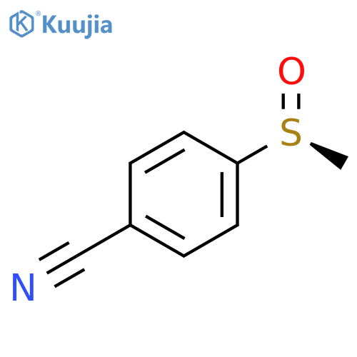Benzonitrile, 4-[(S)-methylsulfinyl]- structure