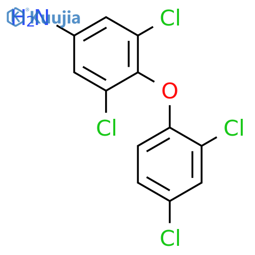 Benzenamine, 3,5-dichloro-4-(2,4-dichlorophenoxy)- structure