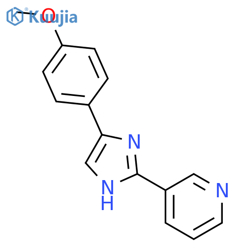PYRIDINE, 3-[4-(4-METHOXYPHENYL)-1H-IMIDAZOL-2-YL]- structure