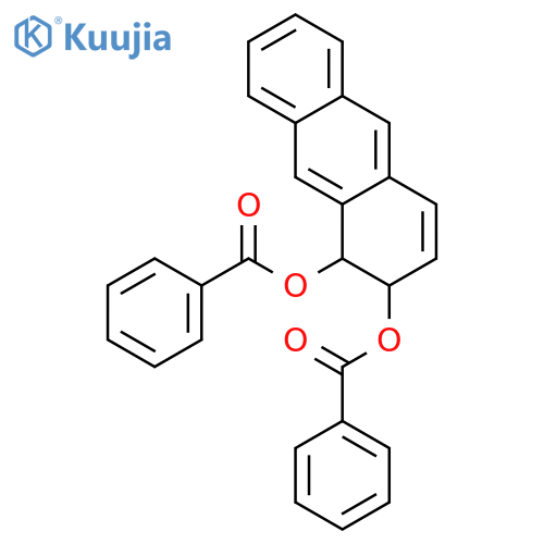 (1R,2R)-1,2-dihydroanthracene-1,2-diyl dibenzoate structure
