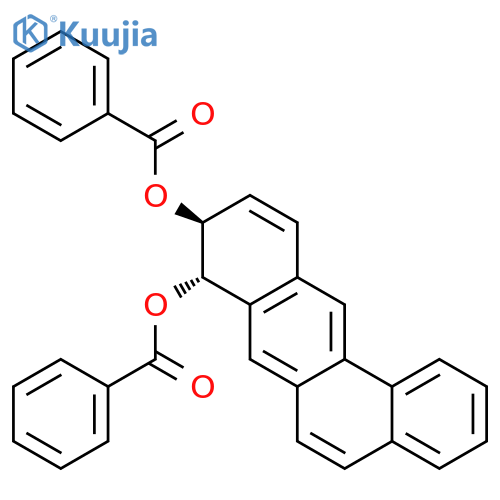 Benz[a]anthracene-8,9-diol,8,9-dihydro-, dibenzoate, trans- (9CI) structure