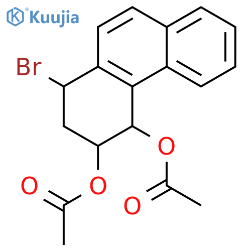 (1R,3S,4S)-1-bromo-1,2,3,4-tetrahydrophenanthrene-3,4-diyl diacetate structure