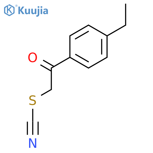 Thiocyanic acid, 2-(4-ethylphenyl)-2-oxoethyl ester structure