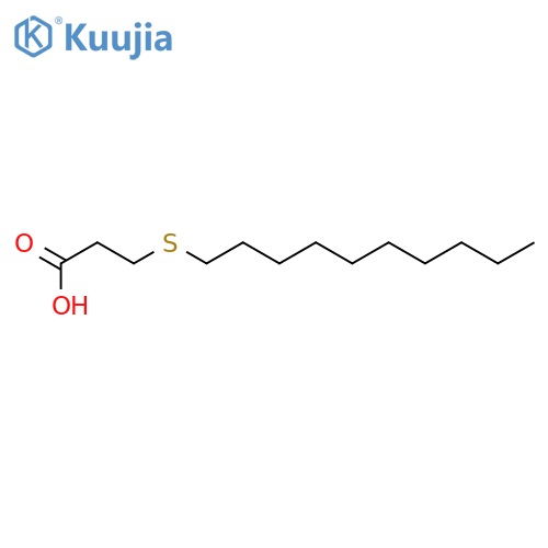 3-(decylsulfanyl)propanoic acid structure