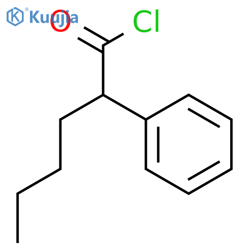 Benzeneacetyl chloride, α-butyl- structure