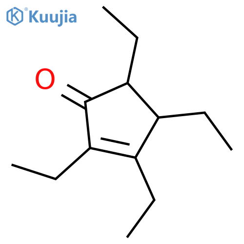 2-Cyclopenten-1-one, 2,3,4,5-tetraethyl- structure
