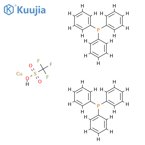 (trifluoromethanesulphonato-O)bis(triphenylphosphino)copper structure
