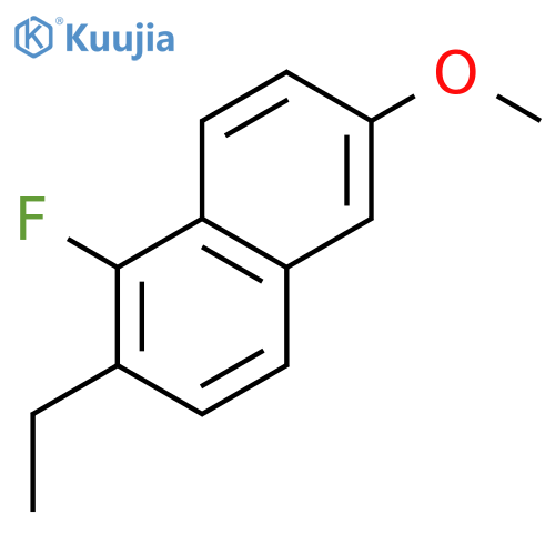 Naphthalene, 2-ethyl-1-fluoro-6-methoxy- (9CI) structure