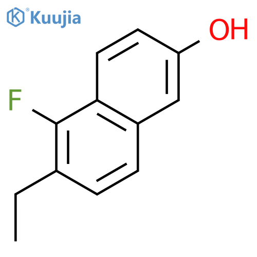 2-Naphthalenol, 6-ethyl-5-fluoro- structure