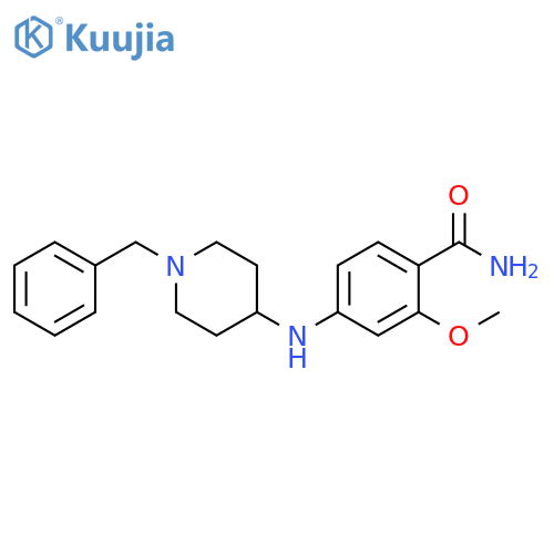 Benzamide, 2-methoxy-4-[[1-(phenylmethyl)-4-piperidinyl]amino]- structure