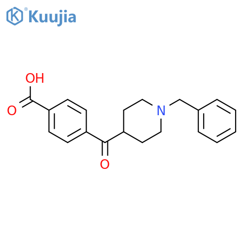 Benzoic acid, 4-[[1-(phenylmethyl)-4-piperidinyl]carbonyl]- structure
