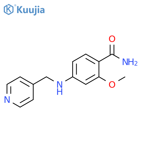 Benzamide, 2-methoxy-4-[(4-pyridinylmethyl)amino]- structure