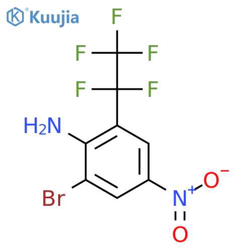 BENZENAMINE, 2-BROMO-4-NITRO-6-(PENTAFLUOROETHYL)- structure