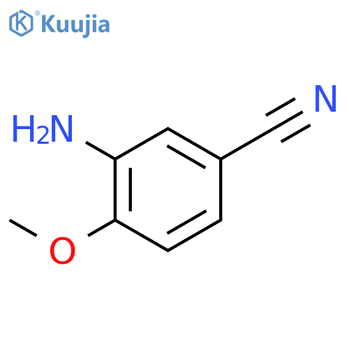3-Amino-4-methoxybenzonitrile structure