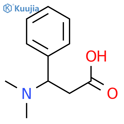 (+-)-3-dimethylamino-3-phenyl-propionic acid structure