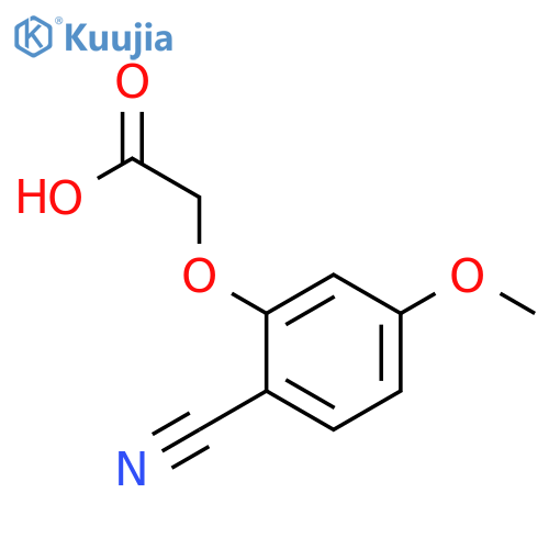 Acetic acid, (2-cyano-5-methoxyphenoxy)- structure