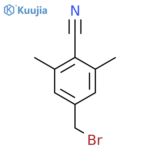 Benzonitrile, 4-(bromomethyl)-2,6-dimethyl- structure