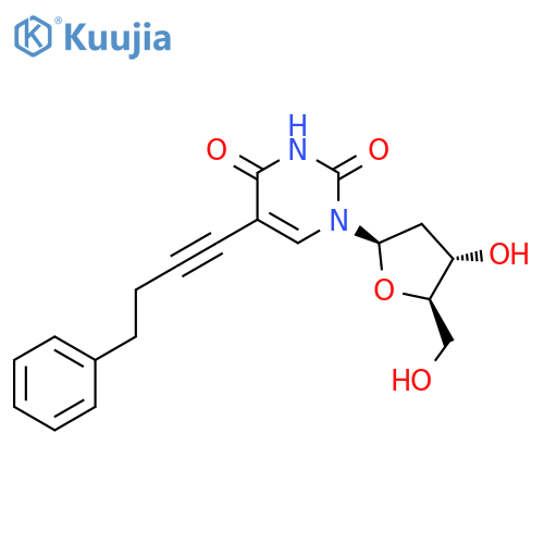 Uridine, 2'-deoxy-5-(4-phenyl-1-butynyl)- structure