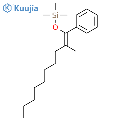Silane, trimethyl[(2-methyl-1-phenyl-1-decenyl)oxy]- structure