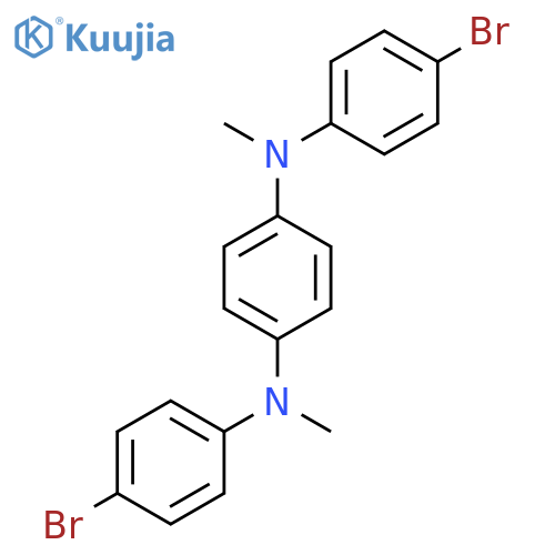 1,4-Benzenediamine, N,N'-bis(4-bromophenyl)-N,N'-dimethyl- structure