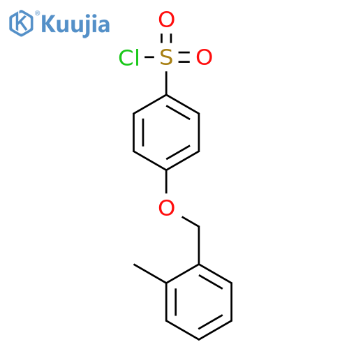 BENZENESULFONYL CHLORIDE, 4-[(2-METHYLPHENYL)METHOXY]- structure