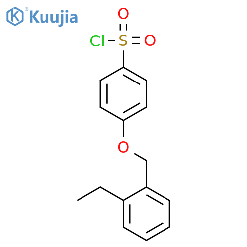 Benzenesulfonyl chloride, 4-[(2-ethylphenyl)methoxy]- structure