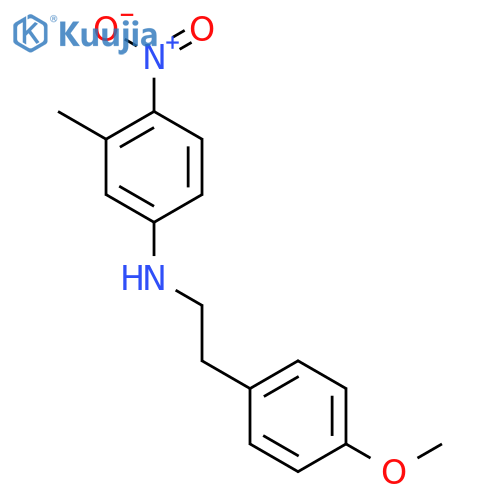 Benzeneethanamine, 4-methoxy-N-(3-methyl-4-nitrophenyl)- structure