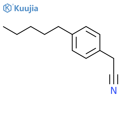 Benzeneacetonitrile, 4-pentyl- structure