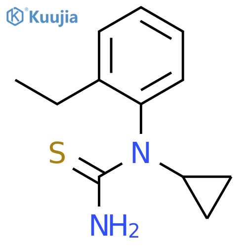 Thiourea, N-cyclopropyl-N-(2-ethylphenyl)- (9CI) structure