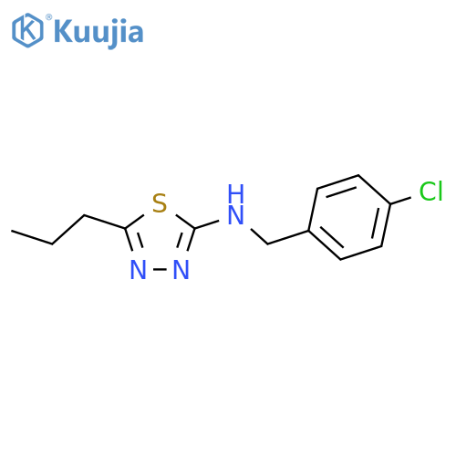 N-(4-Chlorobenzyl)-5-propyl-1,3,4-thiadiazol-2-amine structure