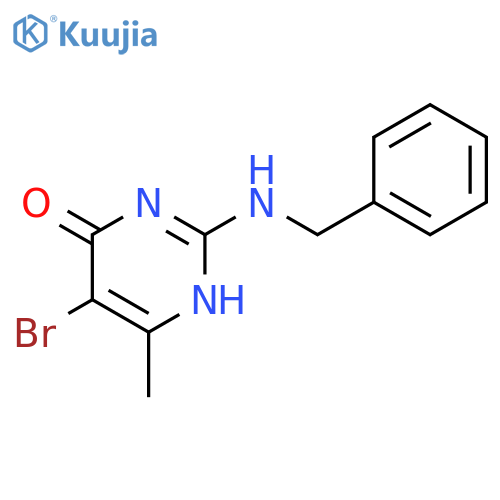 4(1H)-Pyrimidinone, 5-bromo-6-methyl-2-[(phenylmethyl)amino]- structure