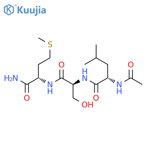 L-Methioninamide, N-acetyl-L-leucyl-L-seryl- structure