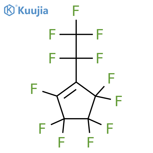Cyclopentene, 1,3,3,4,4,5,5-heptafluoro-2-(pentafluoroethyl)- structure