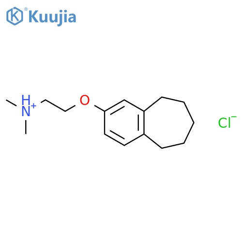 N,N-dimethyl-2-(6,7,8,9-tetrahydro-5H-benzo[7]annulen-2-yloxy)ethanaminium chloride structure