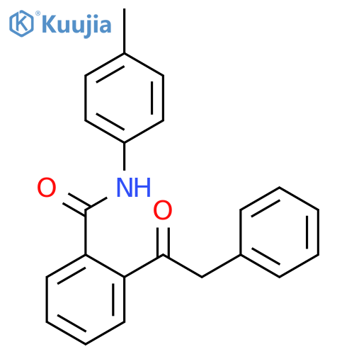 BENZAMIDE, N-(4-METHYLPHENYL)-2-(PHENYLACETYL)- structure
