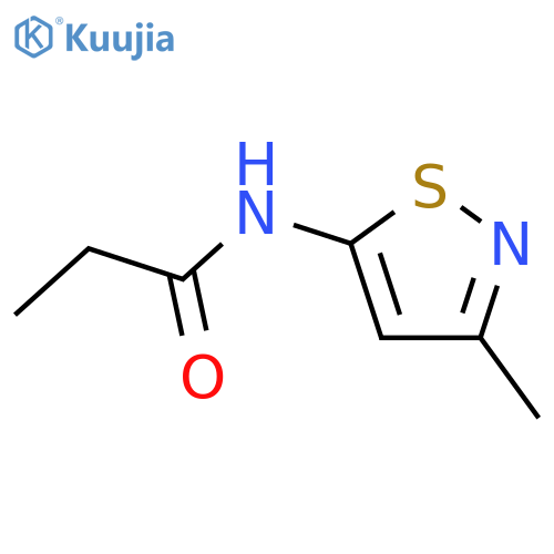 Propanamide, N-(3-methyl-5-isothiazolyl)- structure
