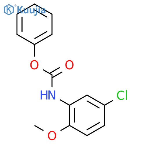 Carbamic acid, (5-chloro-2-methoxyphenyl)-, phenyl ester structure
