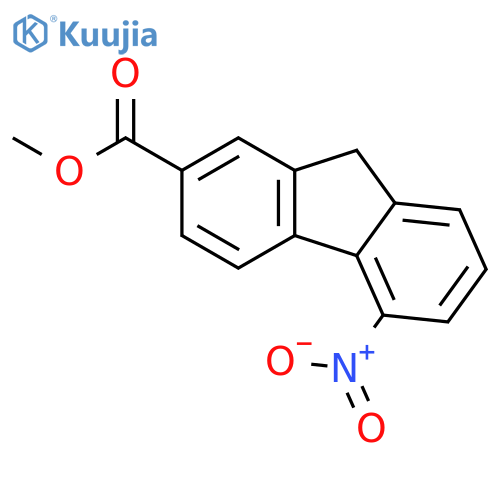 9H-Fluorene-2-carboxylic acid, 5-nitro-, methyl ester structure