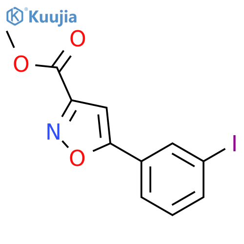methyl 5-(3-iodophenyl)isoxazole-3-carboxylate structure