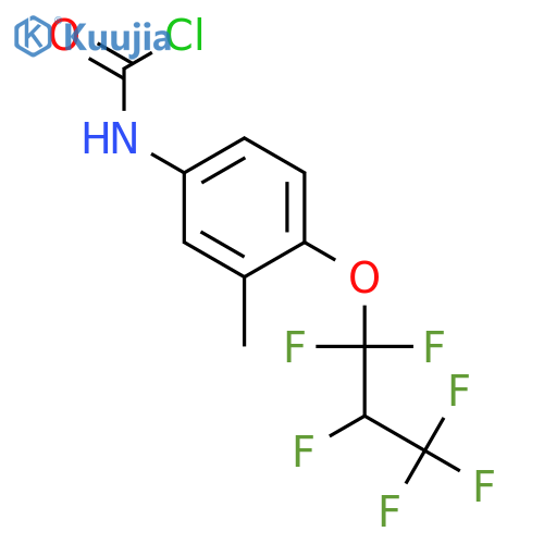 Carbamic chloride, [4-(1,1,2,3,3,3-hexafluoropropoxy)-3-methylphenyl]- structure
